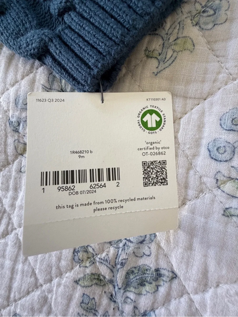 Little Planet Navy Cable Knit Sweater - Kids